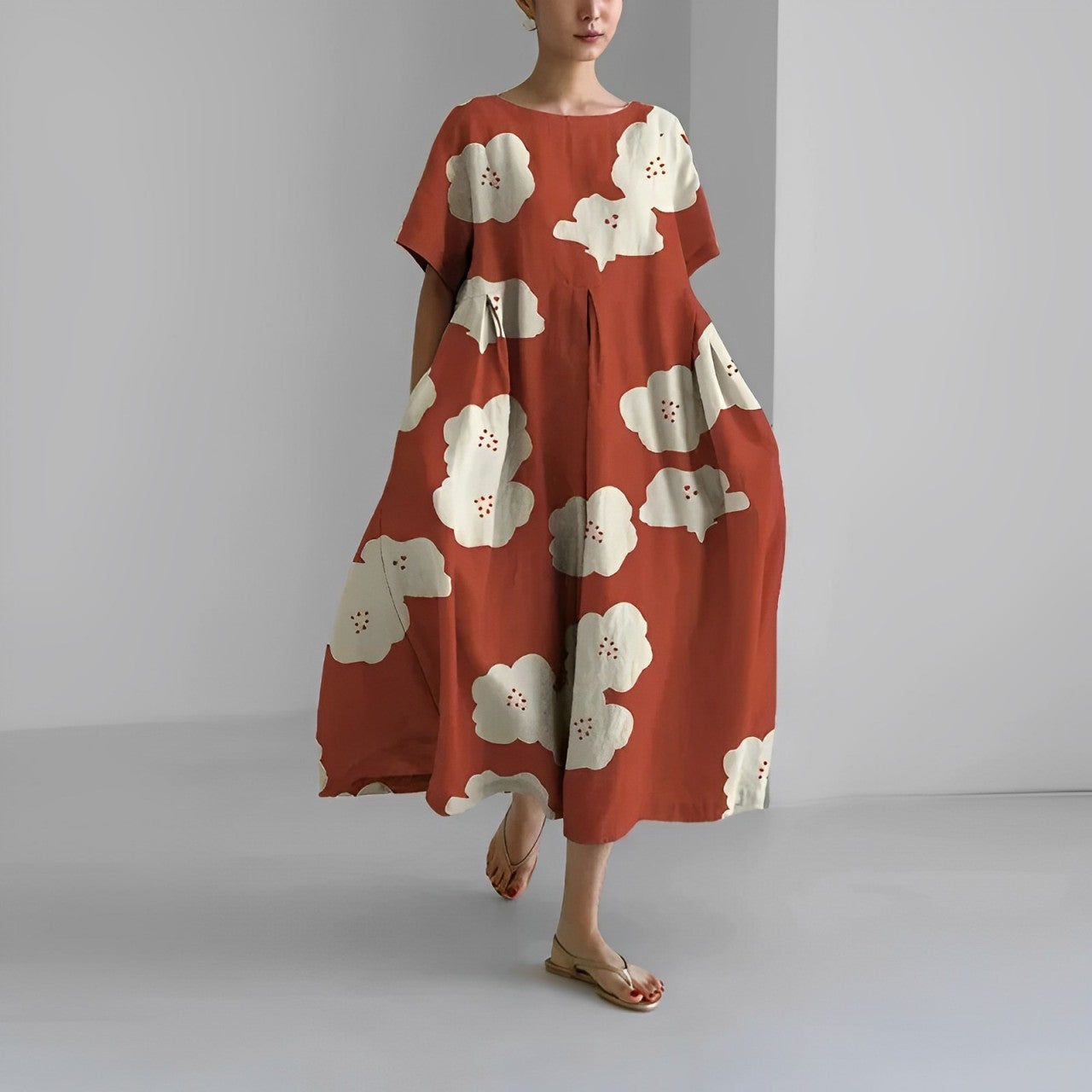 Amelia - Sukienka boho w kwiaty
