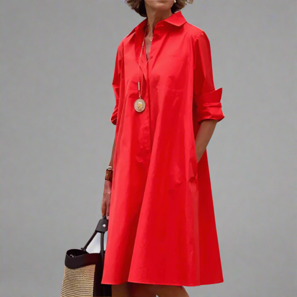 Sandrine | Swobodna i Elegancka Sukienka Polo