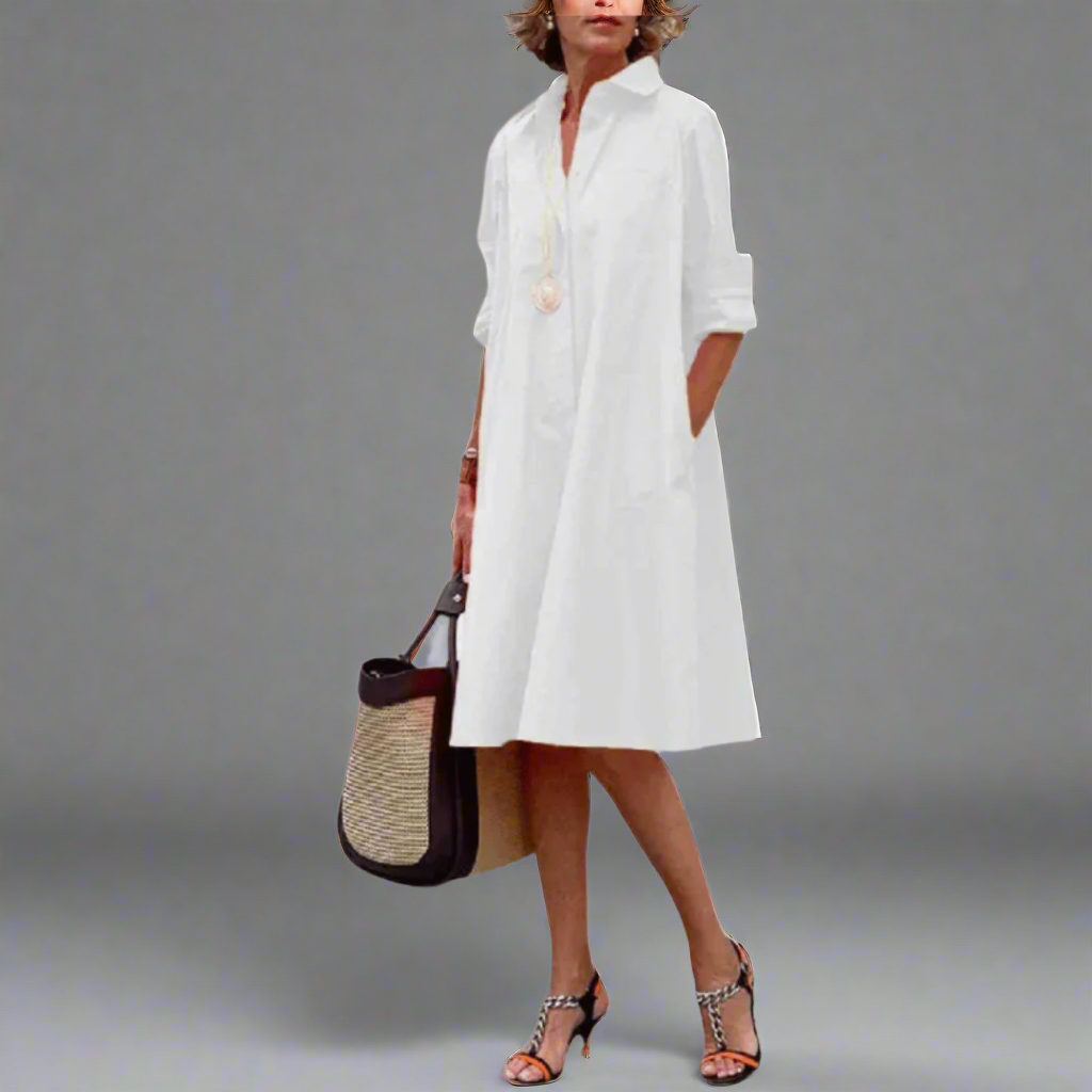 Sandrine | Swobodna i Elegancka Sukienka Polo