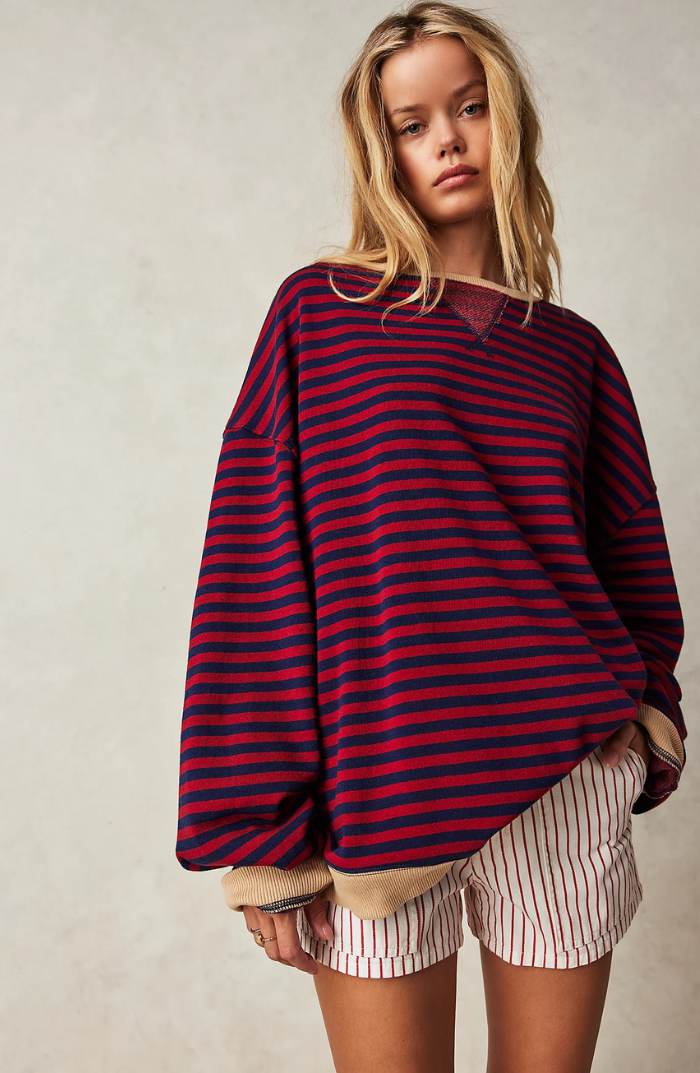 Mana | Pasiasty Oversize'owy Sweter