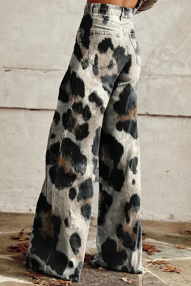 Cheetah | Boho Vintage Spodnie z Stylowym Wzorem
