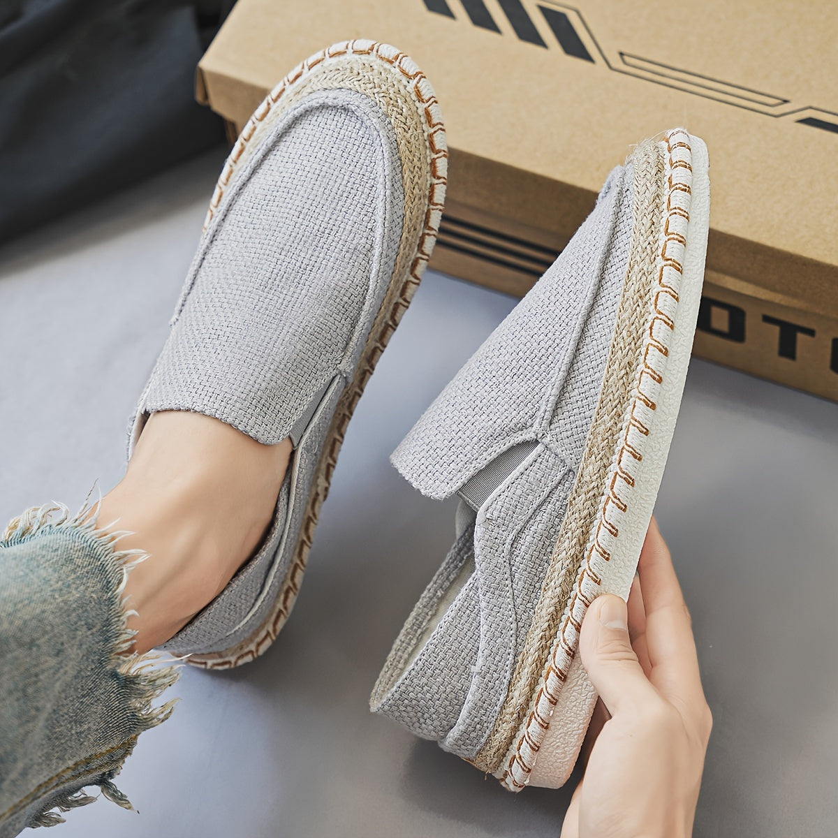 Marian™ | Buty Slip-On z Wzorem Morskim