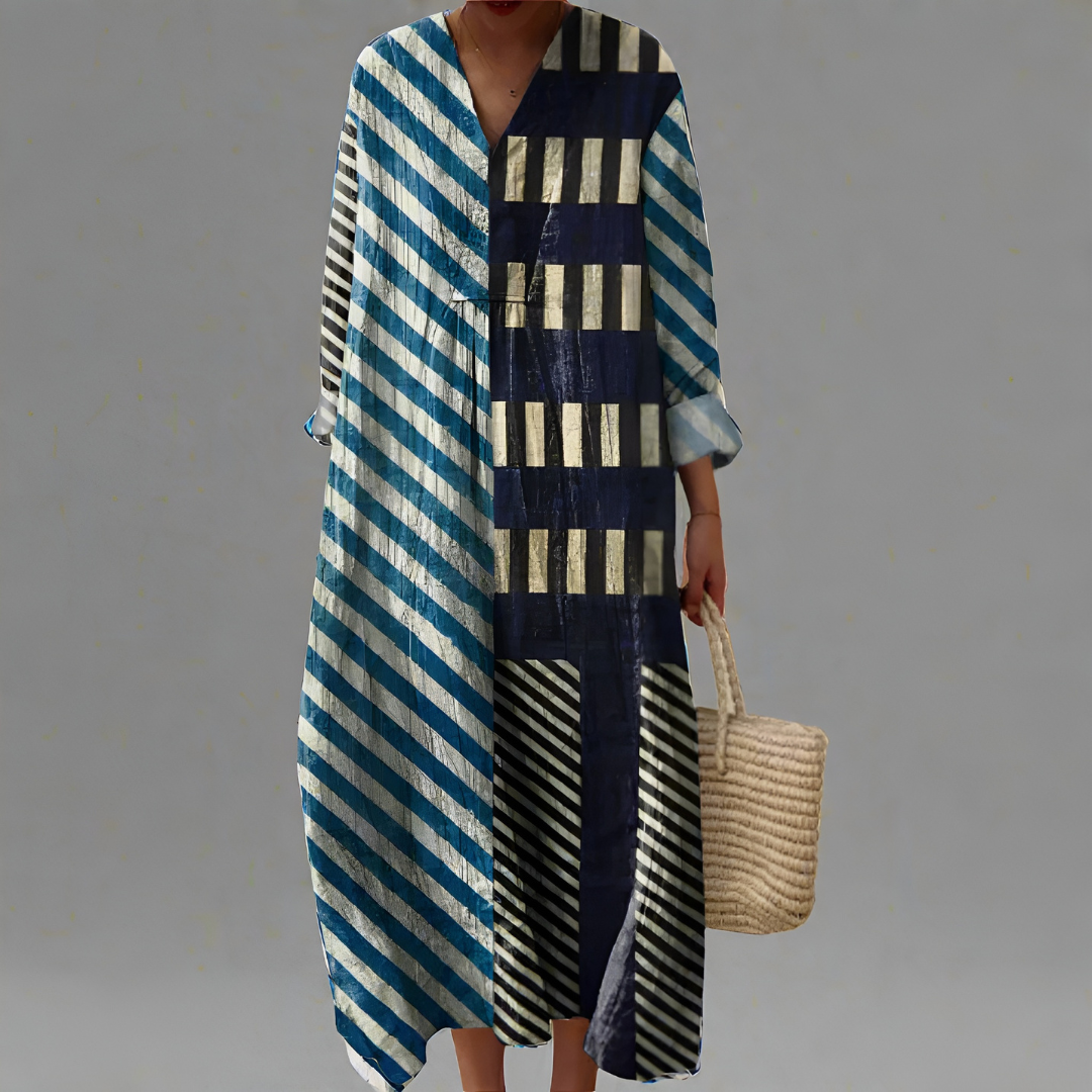 Josefine — Elegancka Sukienka Geometryczna