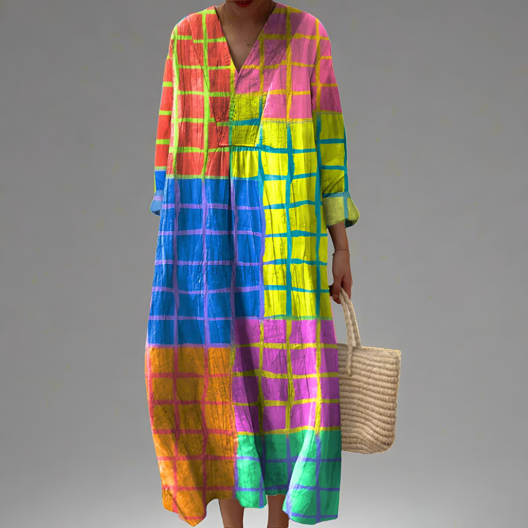 Benedicte — Elegancka Sukienka Geometryczna