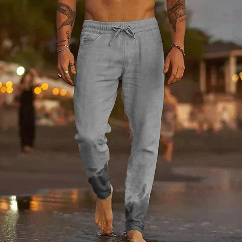 Lenoir™ | Spodnie plażowe z lnu