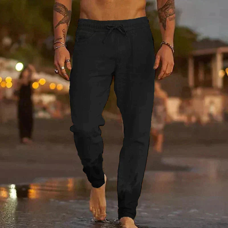 Lenoir™ | Spodnie plażowe z lnu