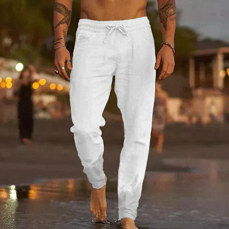 Lenoir™ | Spodnie plażowe z lnu