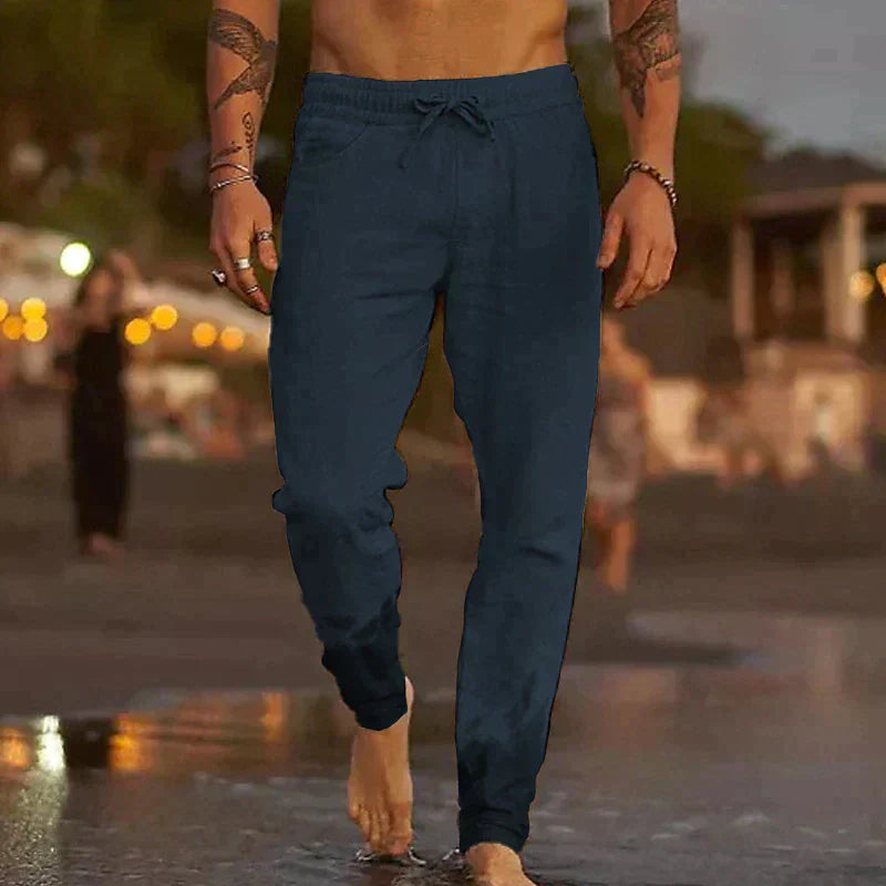 Lenoir™ | Spodnie plażowe z lnu