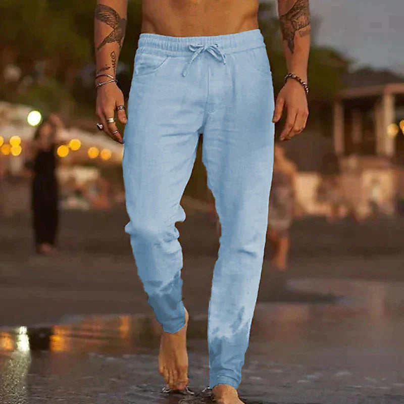 Lenoir™ | Spodnie plażowe z lnu