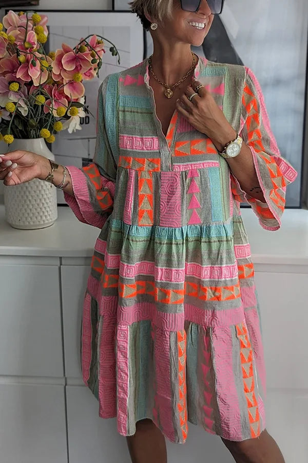 Juliane – Boho-sukienka w stylu swing