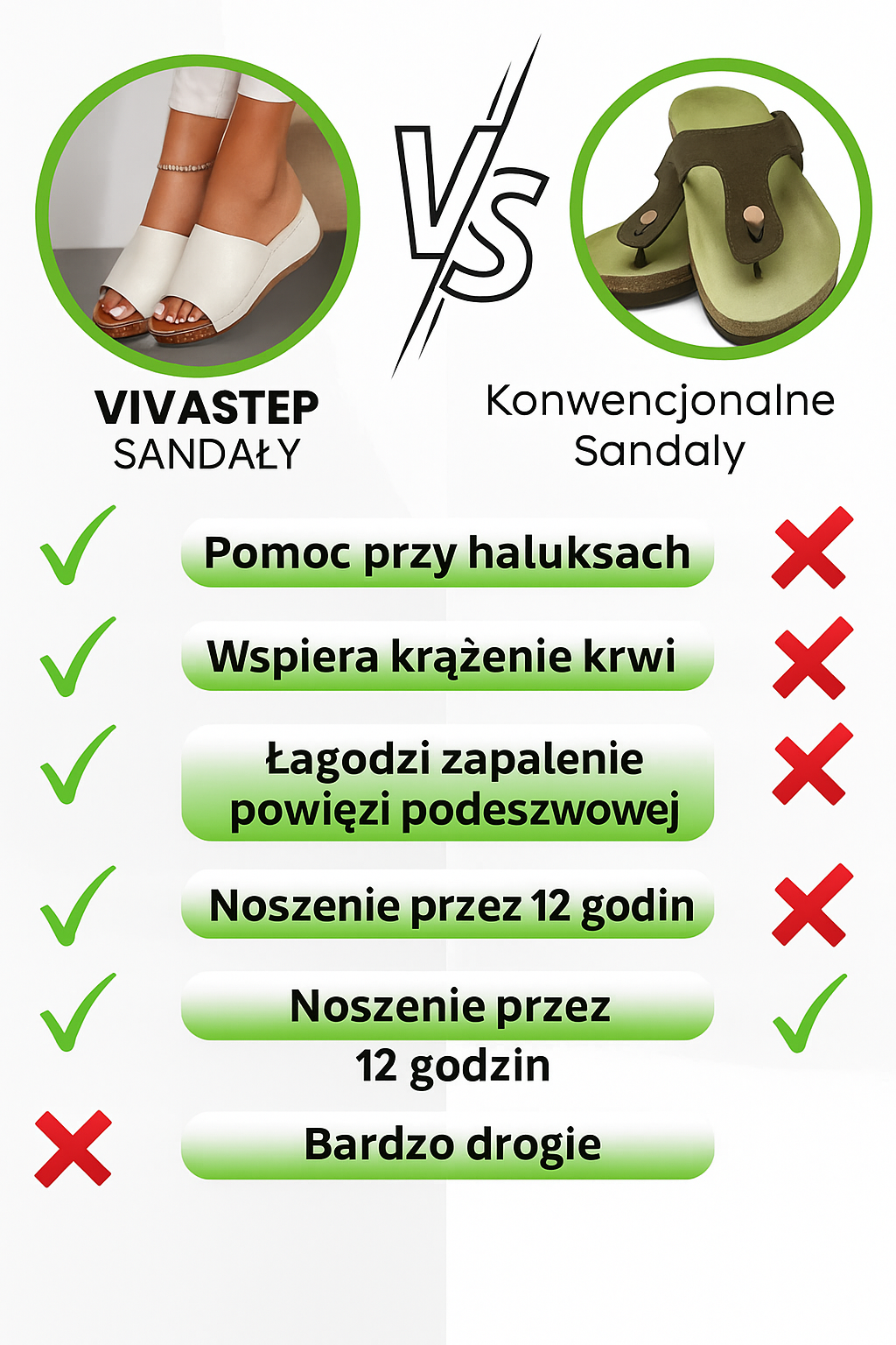 Kowalski™ Sandały VivaStep - oryginał dla maksymalnego komfortu