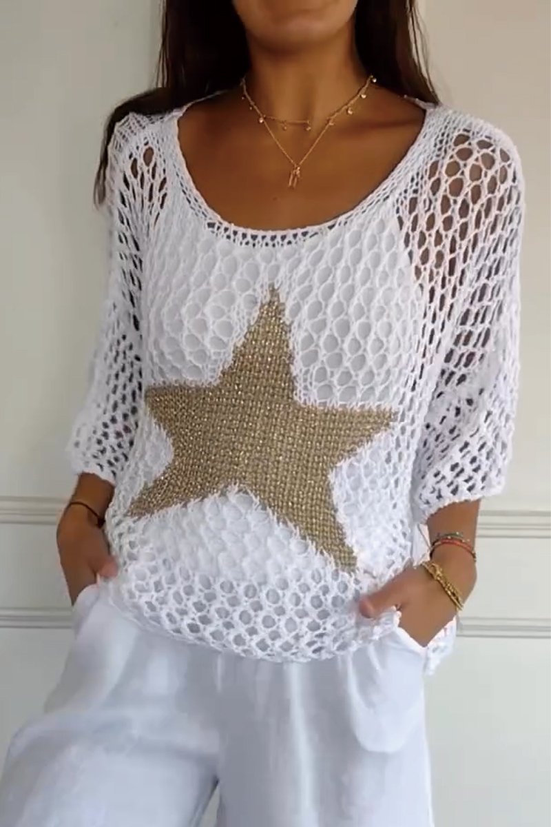 Larissa | Elegancki sweter z gwiazdą