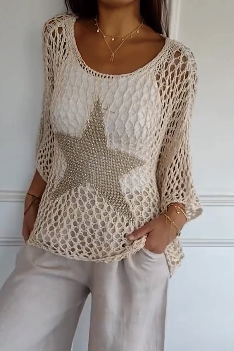 Larissa | Elegancki sweter z gwiazdą
