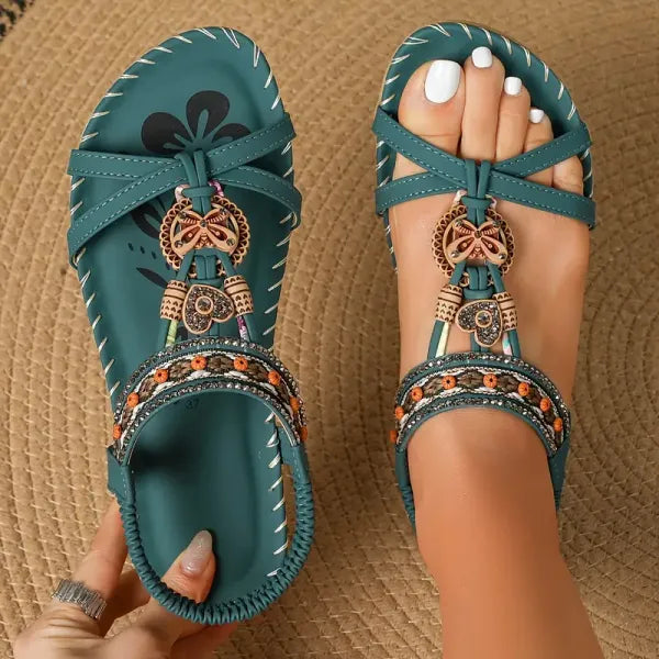 Signe – Ortopedyczne sandały z boho detalami